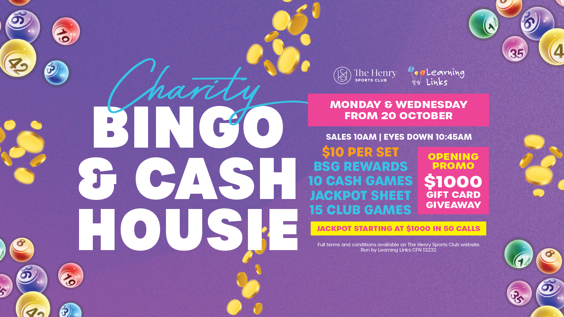 Charity Bingo & Cash Housie