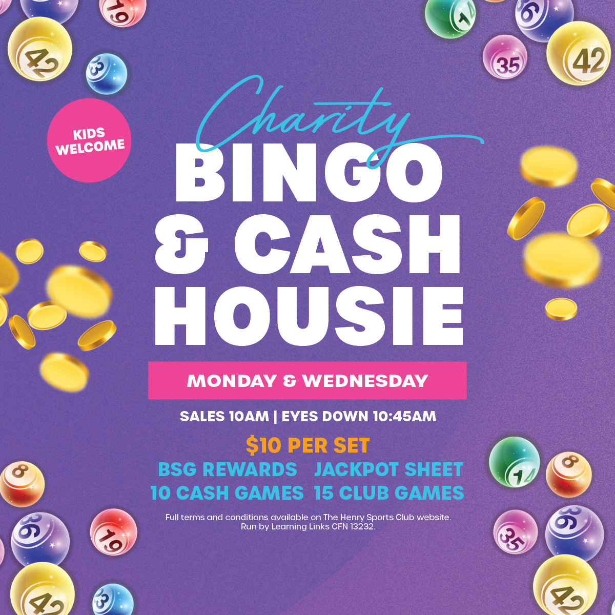 Charity Bingo & Cash Housie