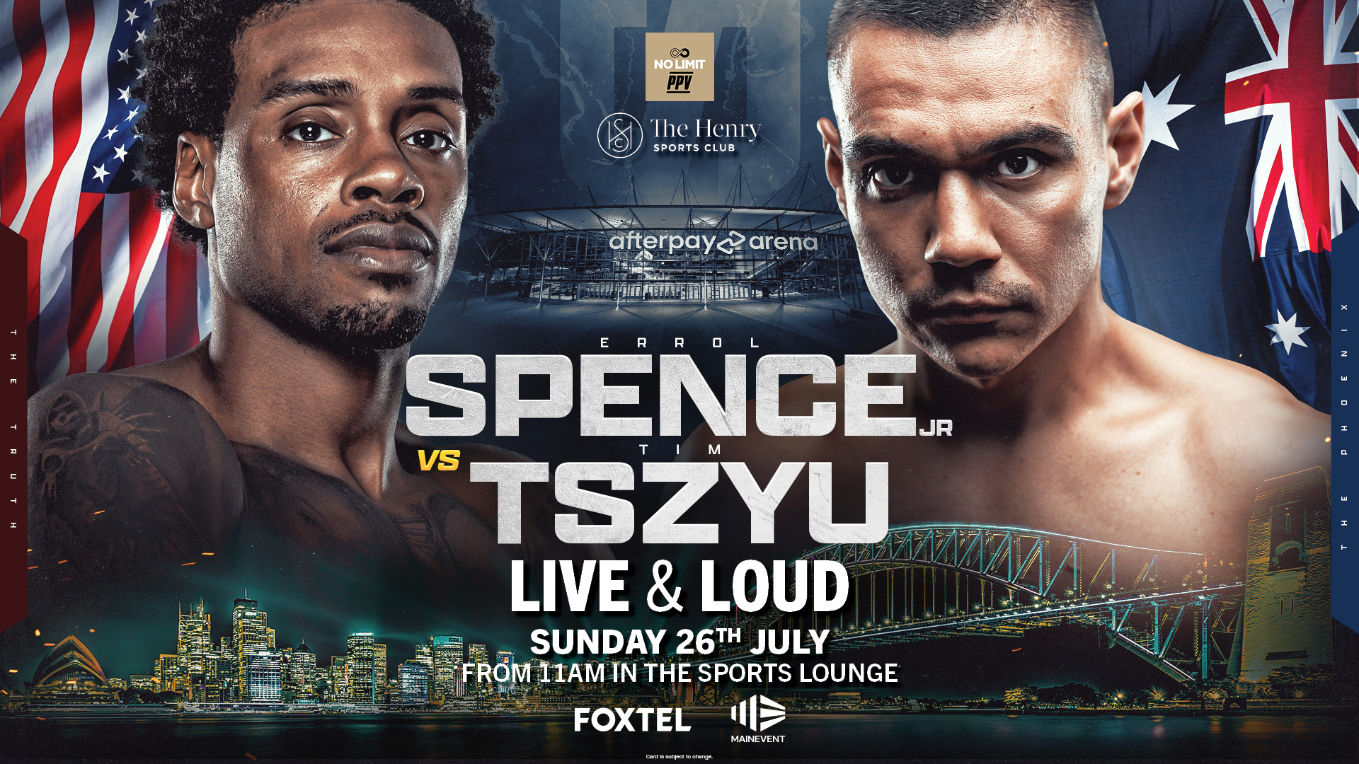 Spence Jr vs Tszyu