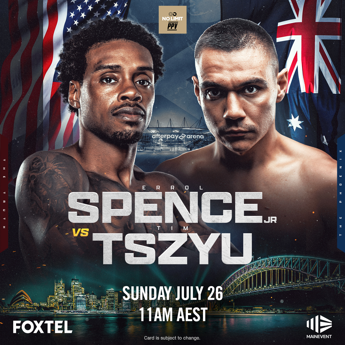 Spence Jr vs Tszyu